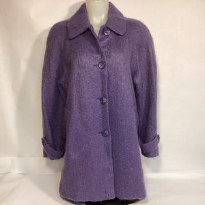 Appleseed’s womens mohair wool coat siz 10 petite vintage USA